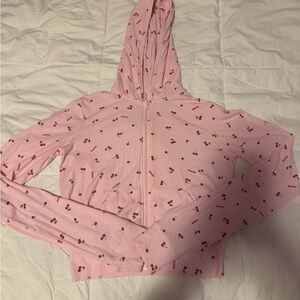 SKIMS Cherry Blossom Zip Up Hoodie - Medium